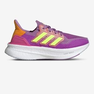 adidas Ultraboost Light Boost Running Shoe - Purple & Neon Yellow